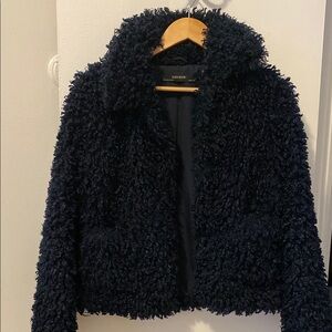 Zara Black Faux Fur Jacket